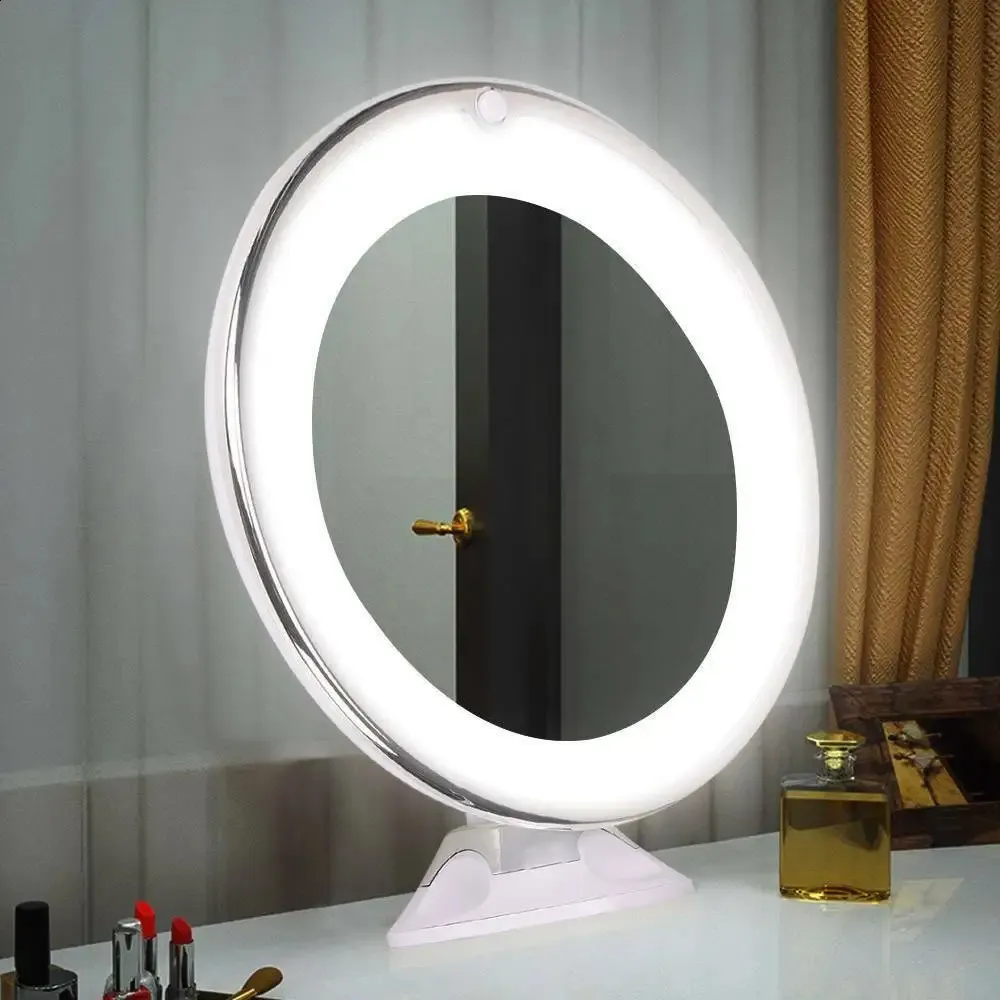 Compact Led Fashion Makeup Mirror With 10x Magnifying Light Settings Bright Natural Daylight Cosmetic Mirror For Women