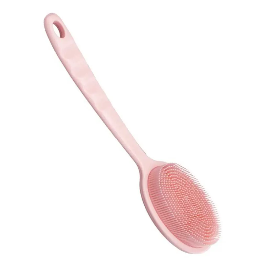 Double-Sided Silicone Back Scrubber with Long Hand...