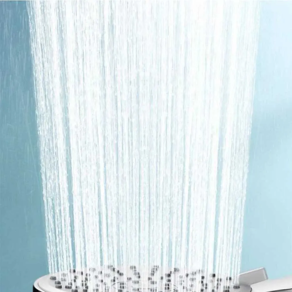 Large 5-Mode High-Pressure Shower Head with Adjust...