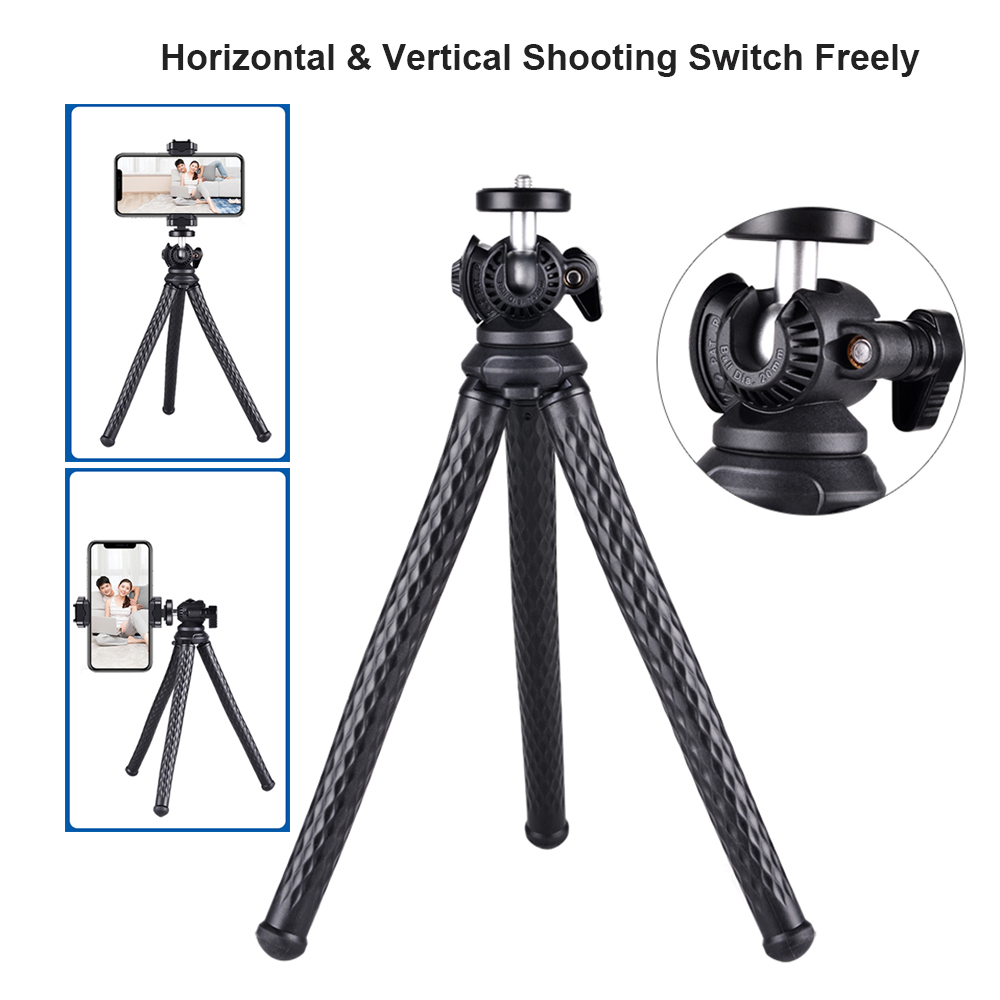 Tabletop Octopus Tripod Stand Phone Tripod Flexible Camera Tripod With Holder