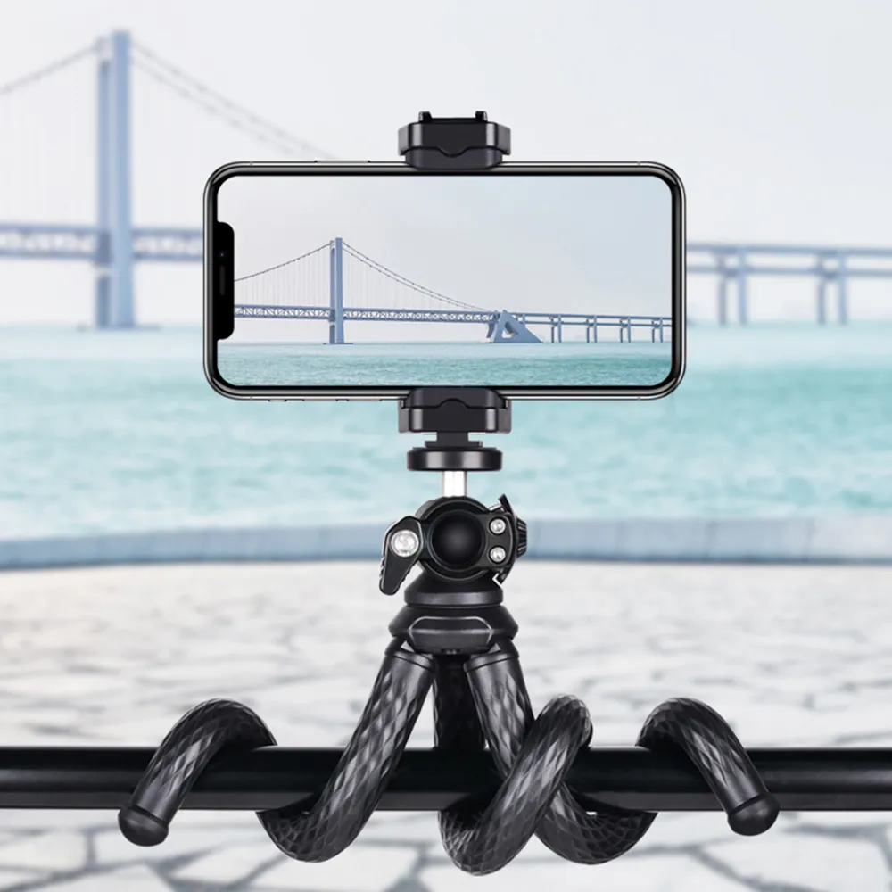 Tabletop Octopus Tripod Stand Phone Tripod Flexible Camera Tripod With Holder