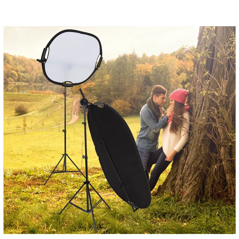 5 In 1 Reflector Photography Light Reflector Portable Camera Light Reflector With Handle Box Reflector For Photography