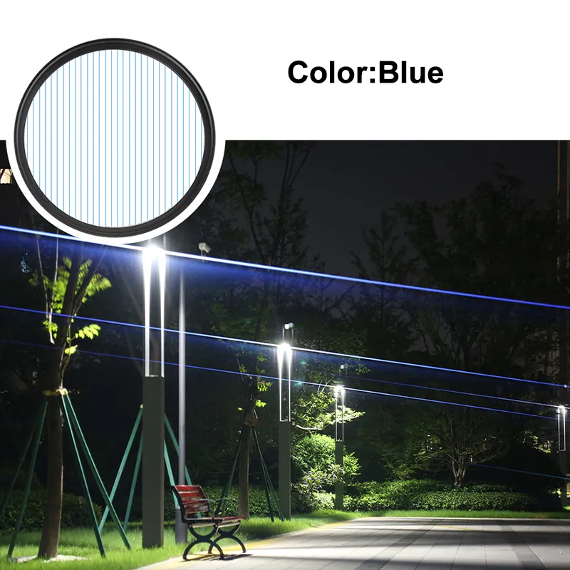 Streak Filters Blue Rainbow Colorful Star Line Streak Flare lens Filter Camera Filter