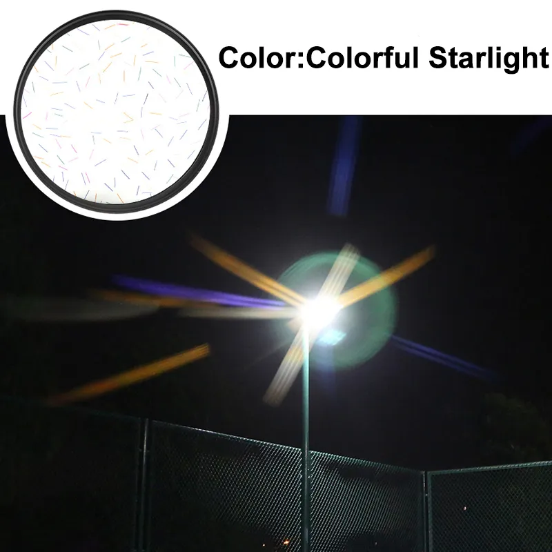 Streak Filters Blue Rainbow Colorful Star Line Streak Flare lens Filter Camera Filter