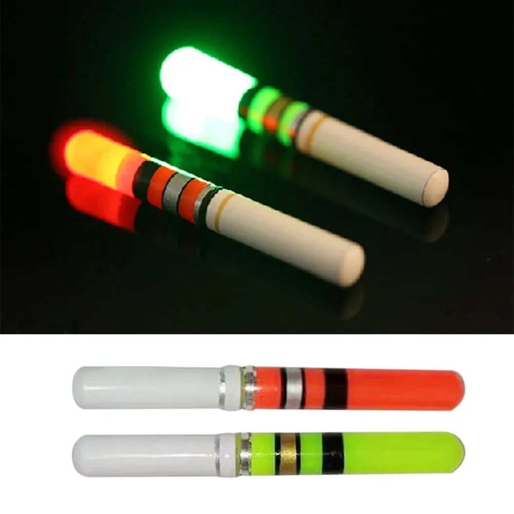 A Pack of 10pcs Outdoor Battery Operated Glowing Night Fishing Float Tail, a Sports Light Stick Acting as a Bright Visual Assistant and Luminous.