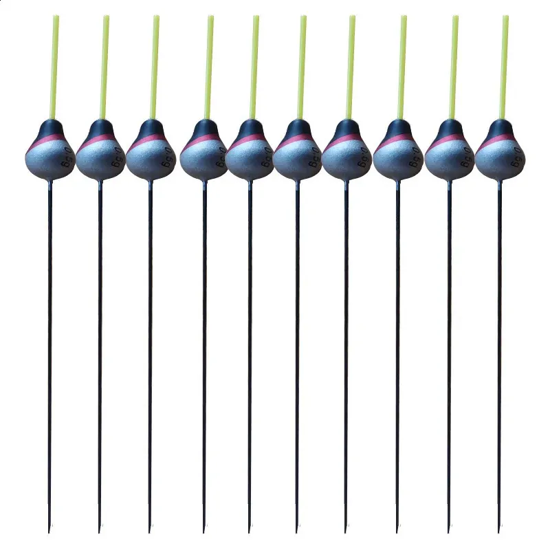 10 Pieces of Carp Pole Fishing Float Bobber with 05g Buoyancy.