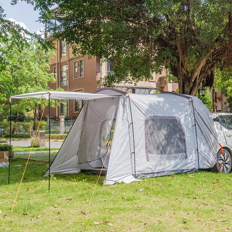 Camping Car Tent for 4 - 6 People, Which is Also Known as SUV Tailgate Tent, Car Tailgate Shade Awning or Vehicle Tailgate Awning with UV Protection.