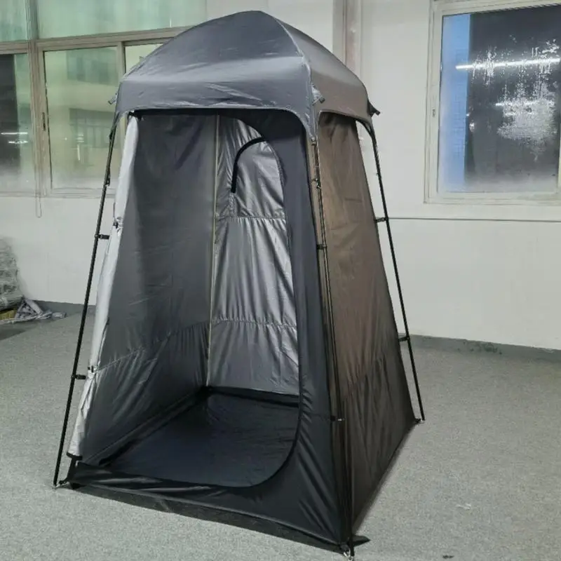 Pop Up Outdoor Camping Shower Tent Pop Up Changing Room Bath Tent Shelter Silver Coated Cloth Folding Waterproof Oversized