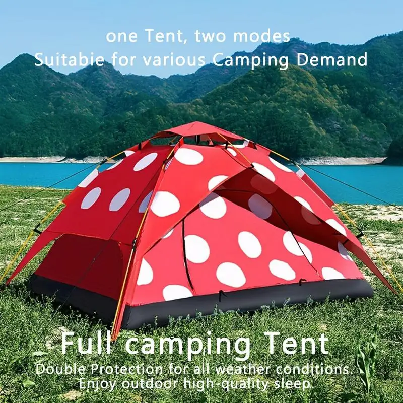 Kids Camping Tent Portable Automatic Folding Camp Tent Large Tent For Camping Thickening Spacious Kids Outdoor Tent Comfortable