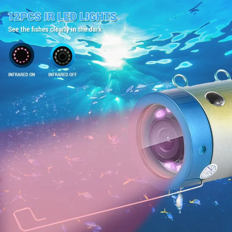 Underwater Fishing Camera with 12 IR LED Lights, W...