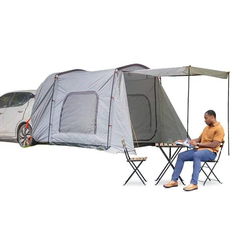 SUV Tailgate Tent Car Tailgate Shade Awning Vehicle Tailgate Awning Car Tailgate Tent UV Protection Camping Car Tent For 4-6