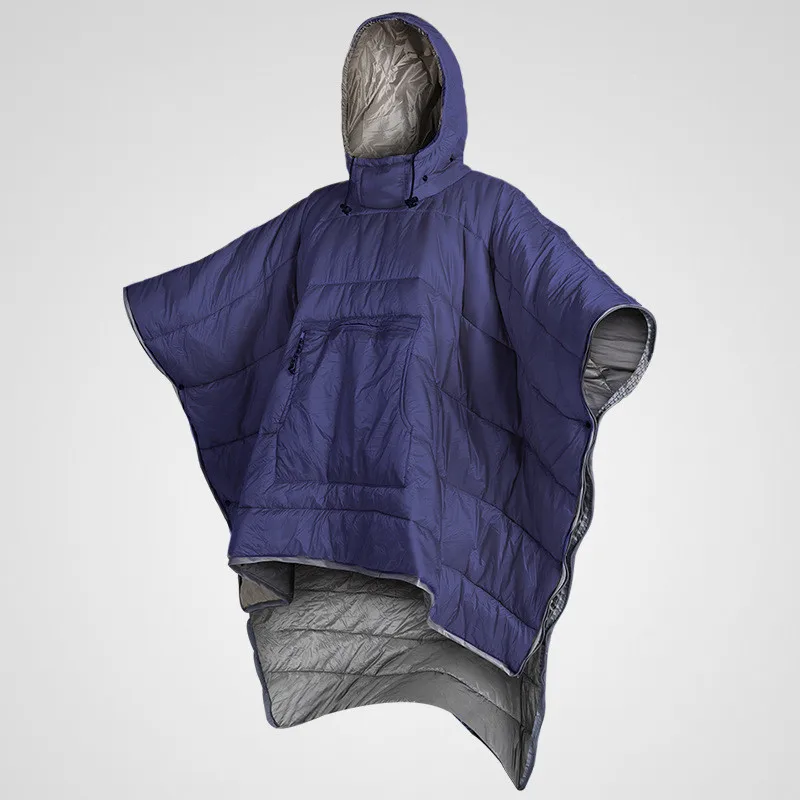 Cloak-Style Lazy Sleeping Bag, Unisex, Waterproof, Portable, Ideal for Outdoor Camping and as a Winter Travel Cloak.