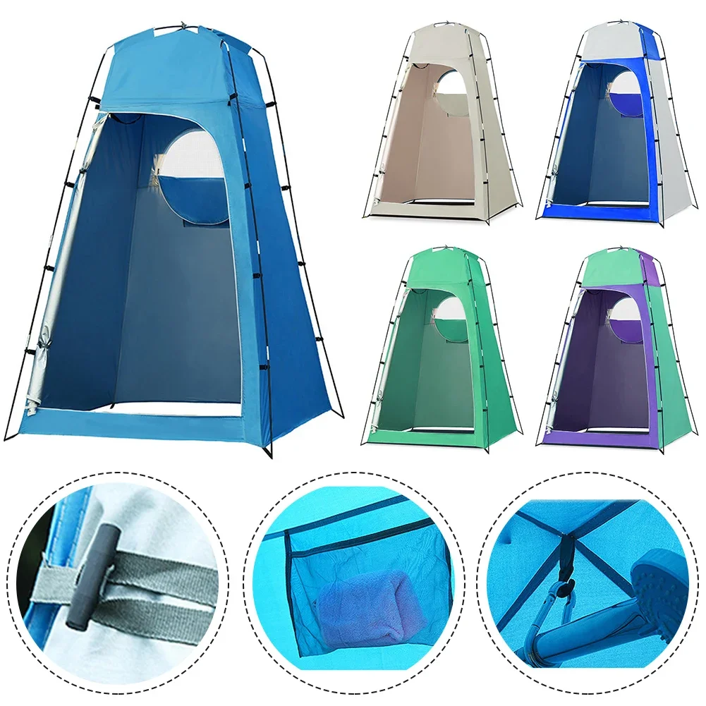 Portable Shower Tent for the Beach, a Tent for Shower, Toilet and Changing, and a Sun and Rain Shelter for the Bathroom During Outdoor Camping.