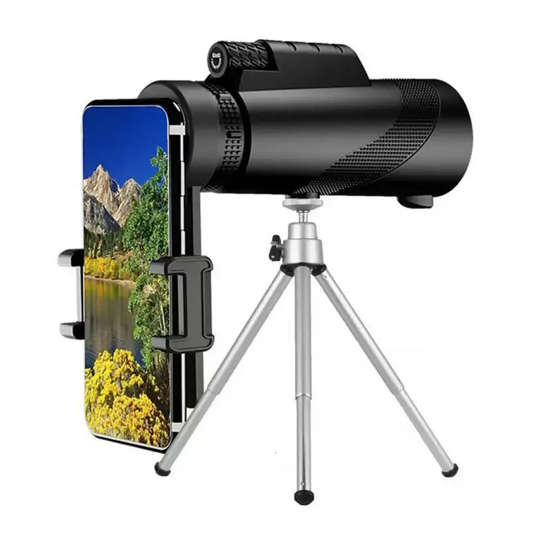 Telescope Binoculars Powerful Monocular High Definition Zoom Night Vision With SmartPhone Holder for Hunting Camping Tool