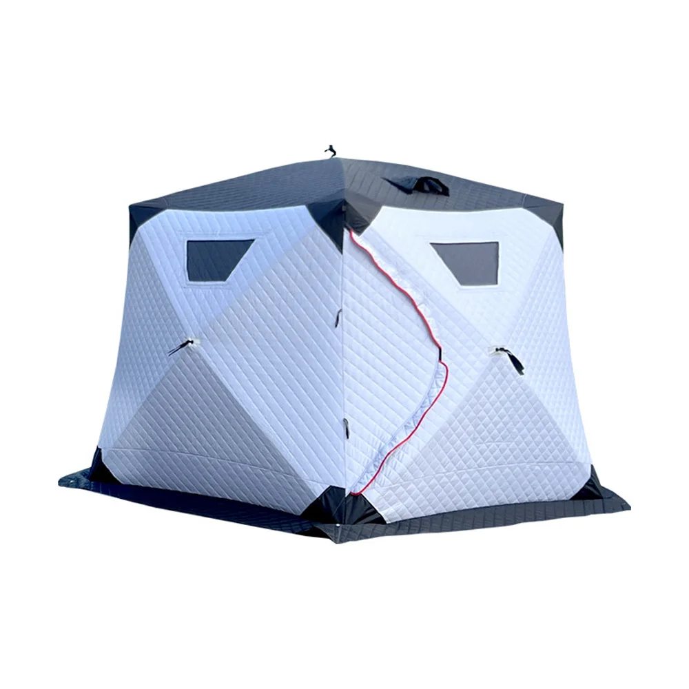 Insulated and Thickened Outdoor Camping Ice Fishing Tent, Quick to Set Up, Designed for 5 - 8 People for Winter Fishing.