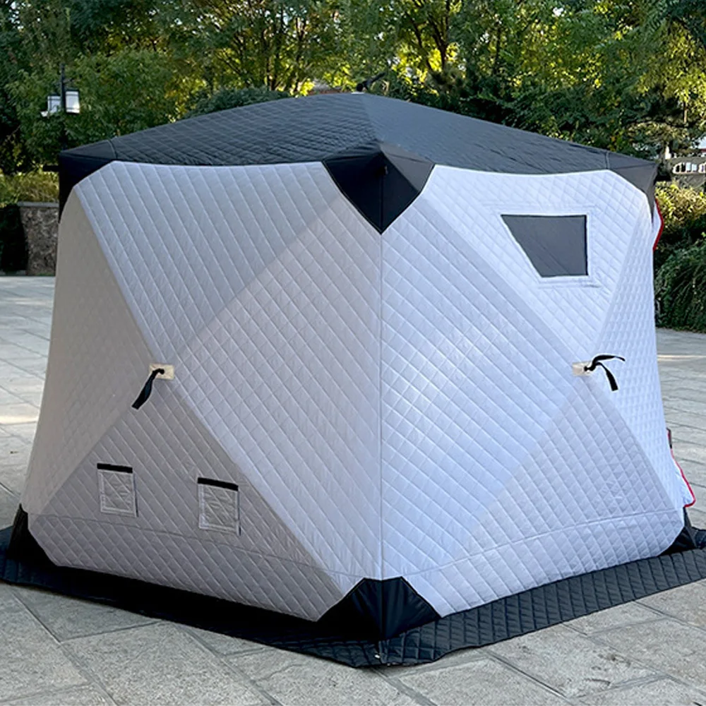 Insulated and Thickened Outdoor Camping Ice Fishing Tent, Quick to Set Up, Designed for 5 - 8 People for Winter Fishing.