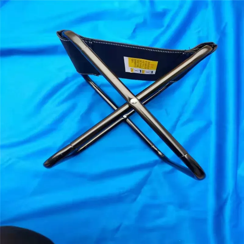 Convenient Folding Chair as Camp Furniture, with a Fishing Backrest, Also Functioning as a Household Shoe Changing Stool, Portable and Practical for Outdoor Camping.