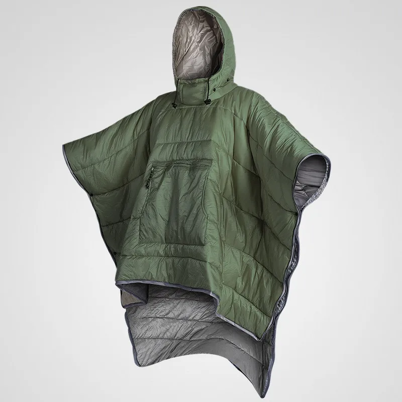 Cloak-Style Lazy Sleeping Bag, Unisex, Waterproof, Portable, Ideal for Outdoor Camping and as a Winter Travel Cloak.