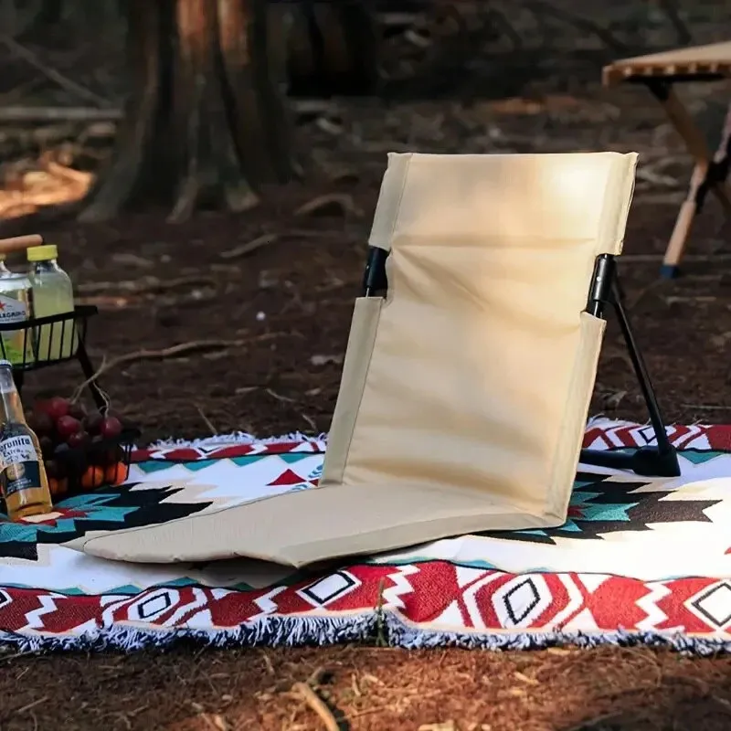 Outdoor Folding Camping Chair, a Backrest Lazy Chair, a Portable and Foldable Chair for Camping, Beach, Hiking and in Nature.