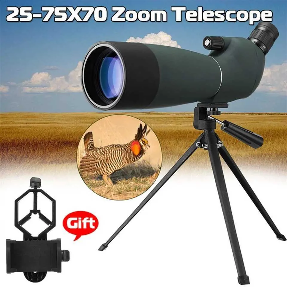 TelescopesMonocular Zoom Object Terrestrial Telescope Powerful Binocular Spyglass Night Vision Scope Spotting Camping Waterproof