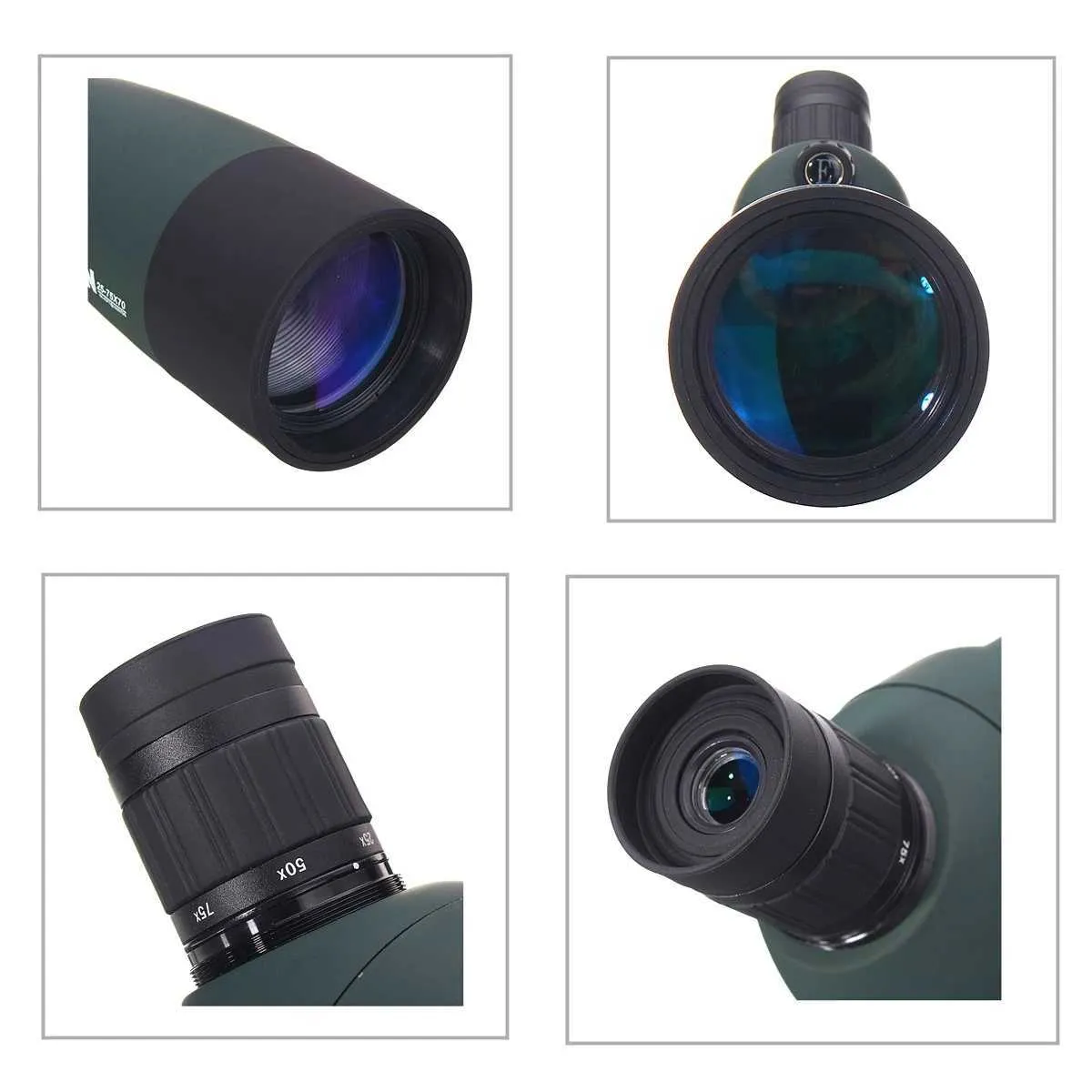 TelescopesMonocular Zoom Object Terrestrial Telescope Powerful Binocular Spyglass Night Vision Scope Spotting Camping Waterproof