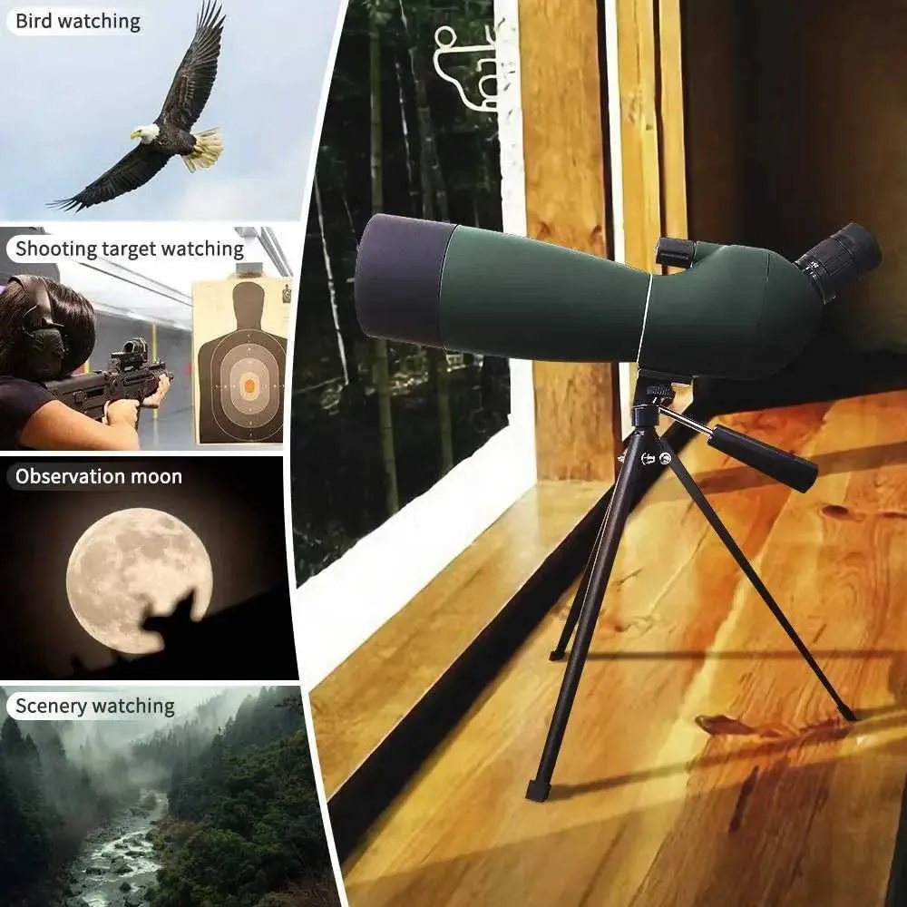 Zoom Monocular Telescope, a Powerful Binocular Spyglass with Night Vision Scope, for Spotting, Camping and Waterproof Use.