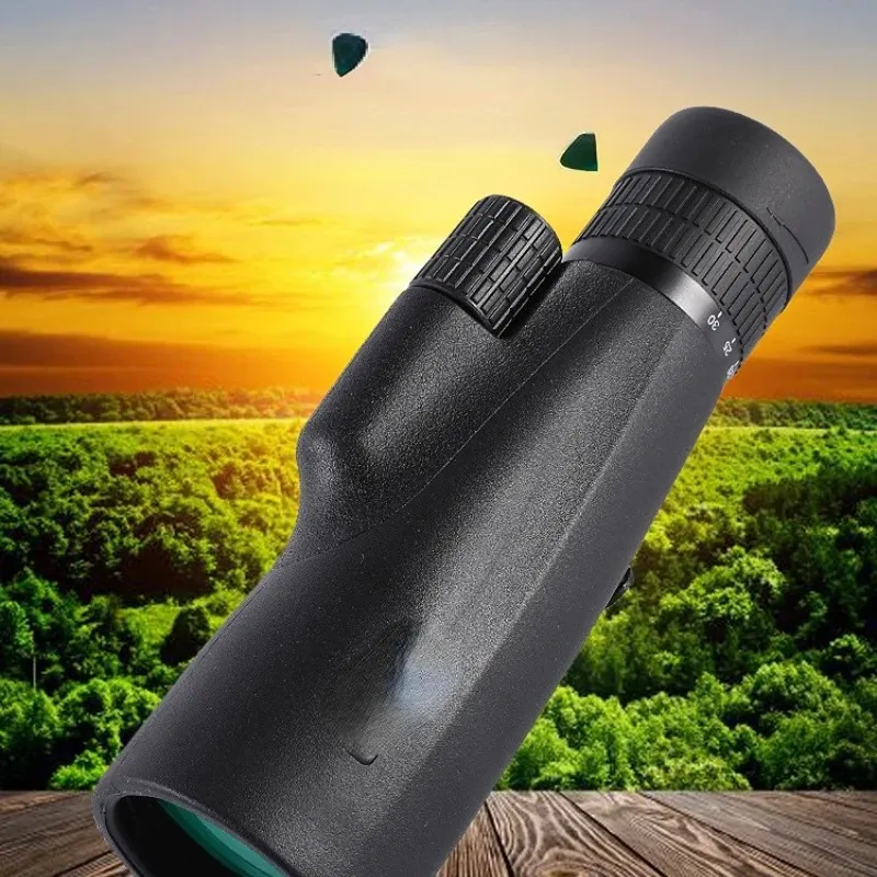 Binoculars with Prism Optical Lens, High Power, for Hunting and Birdwatching, a Monocular Light Night Vision Telescope.