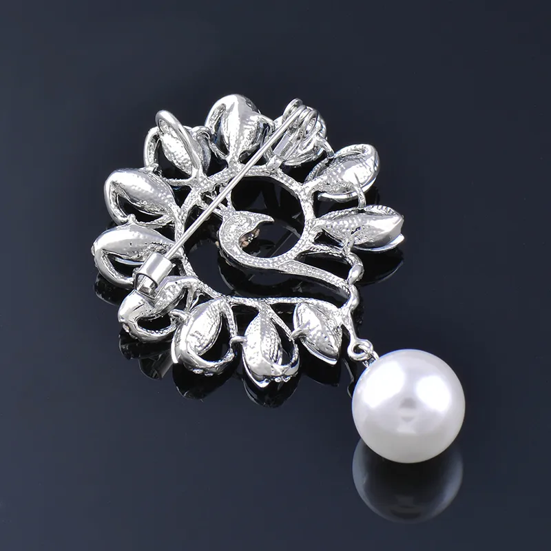 Brooches Solid Peacock Pearl for Women, Pin with B...