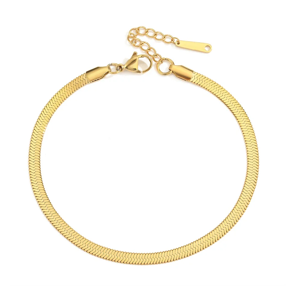 Snake Chain Anklet for Women/Men Beach ...