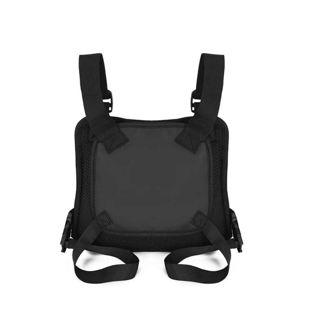 Workwear Functional Vest Chest Bag Personalized Trendy Brand Reflective Wearable Vest Bag Street Outdoor Men's Vest Bag