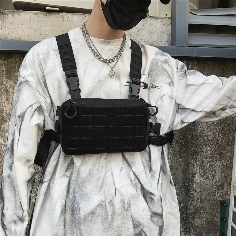 Outdoor Tactical Vest Chest Chest Hanging Anti-Theft Bag Street Bag Hip-Hop Bag Disco Jumping