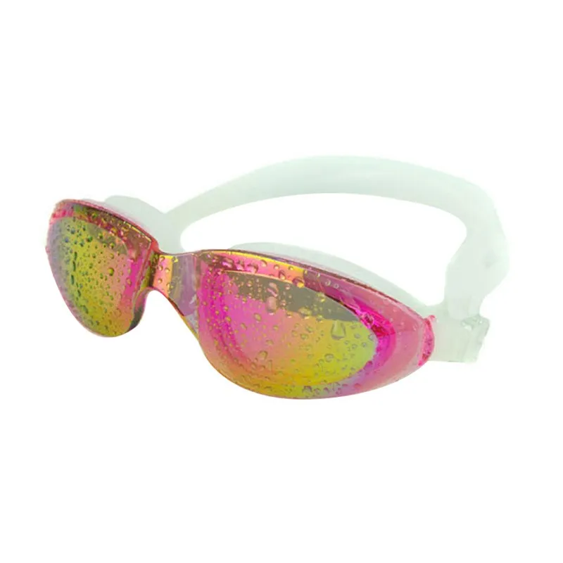 Men and Women's Adjustable, Adult Reusable Swim Glasses and Goggles with Anti-Fog and UV Protection.