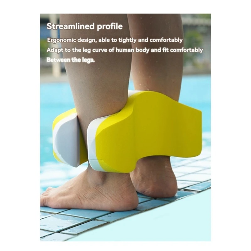 NEW-Pull Buoy Leg Floating Swimming Training Aid Swim Trainer Kickboard Ankle Buoy Swimming Tool For Adult Beginners Unisex