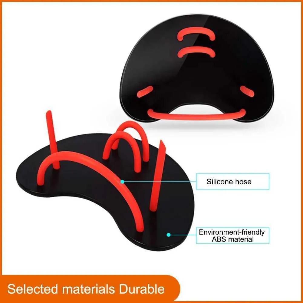 Silicone Swimming Paddles Training Adult Children Hand Webbed Gloves Pad Fins Flippers Professional Water Sports Accessories