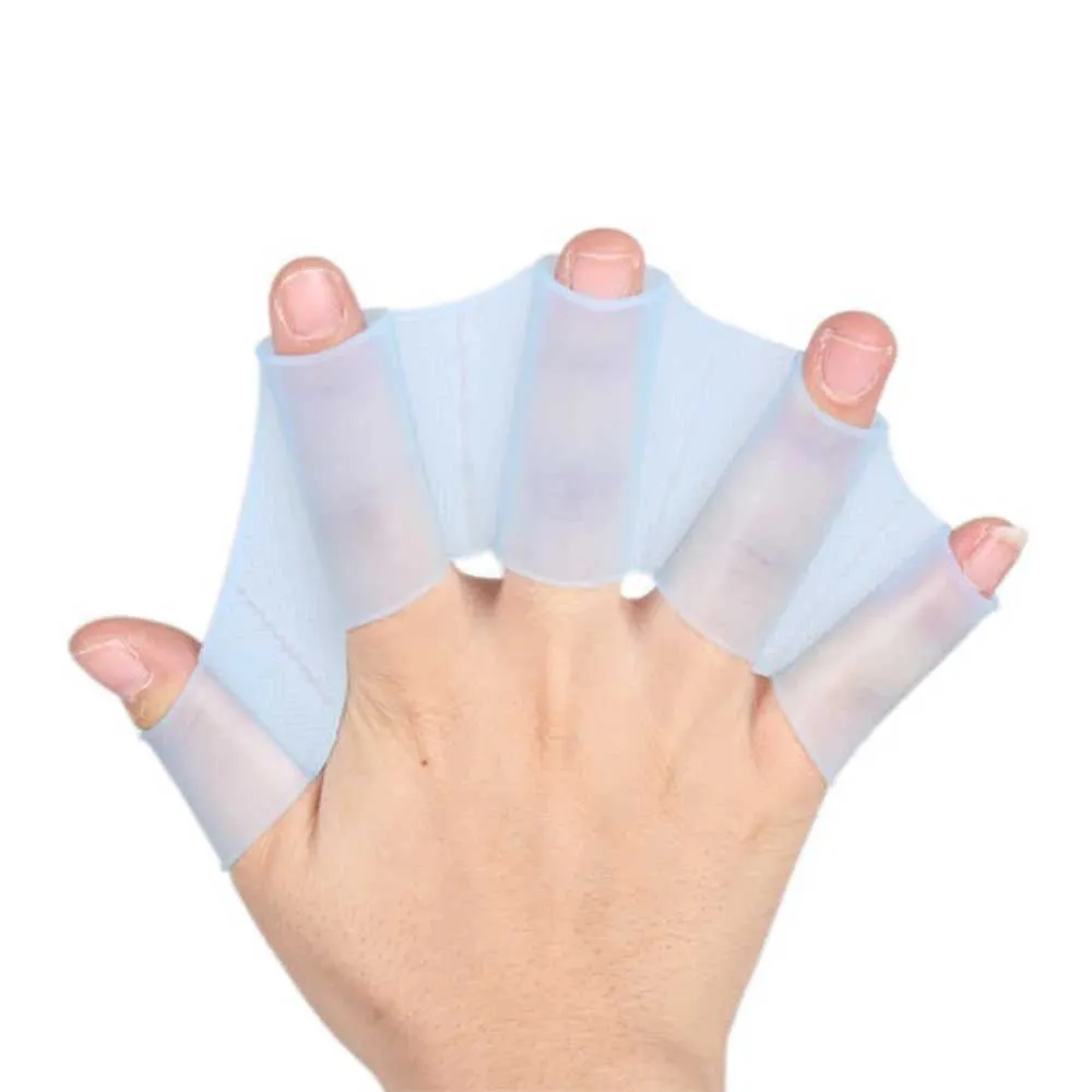 Swimming Hand Finger Fin Learning Swimming Pool Ac...