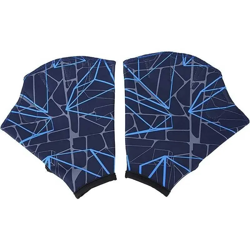 Unisex Swimming Fins Flip-up Finger Mesh Gloves Water Fitness Surfing Snorkeling Swimming Sports Breathable Gloves