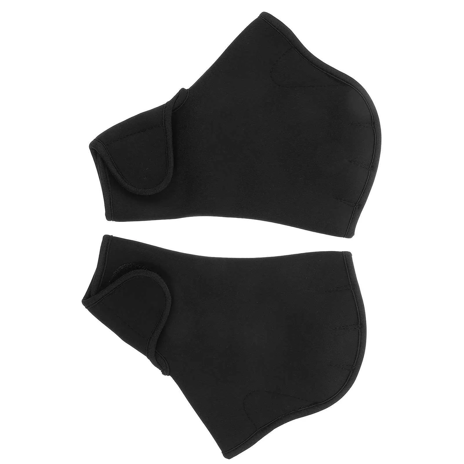 Universal Anti-scratch Diving Fins for Men and Women, along with Cloth Swimming Hand Glove Paddles.