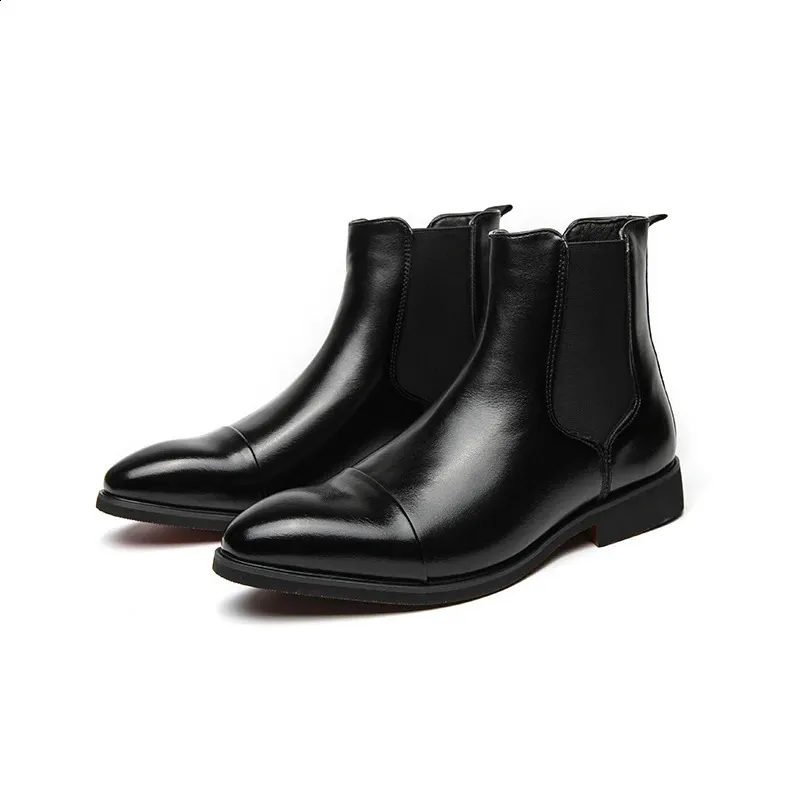 Chelsea Boots for Men Sole Pu Ankle Business Round...