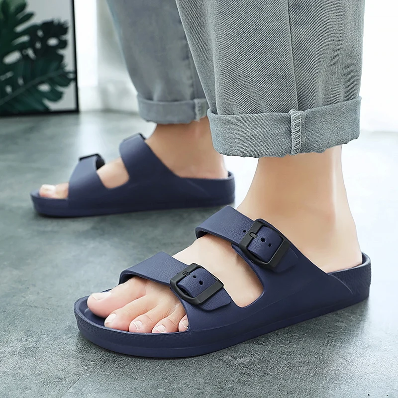 Summer Men Slippers Soft Beach Casual Shoes EVA Slides Men Lightweight