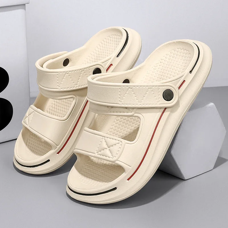 Men Slippers EVA Soft-soled Platform Slides Casual...