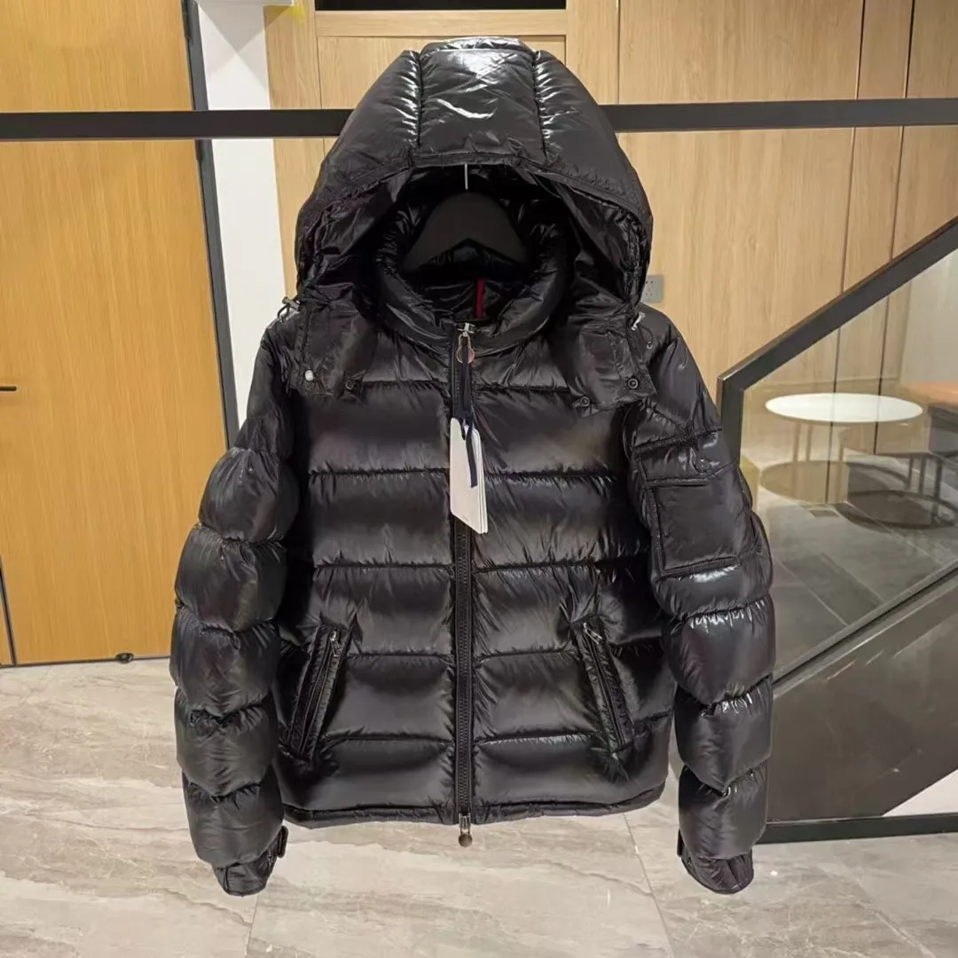 Mens Down Jacket Winter Outerwear Wolf Fur Hooded ...