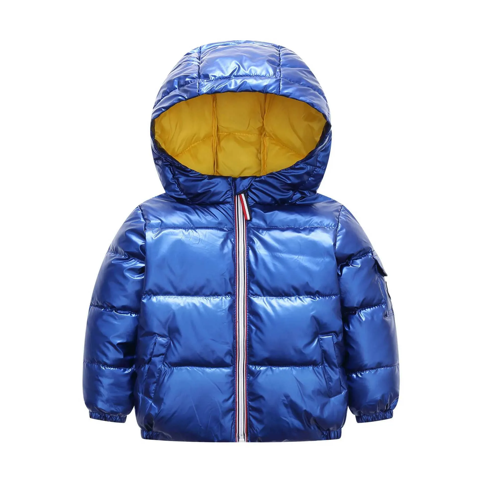 Children's Fashionable Down Jacket Winter Solid ...