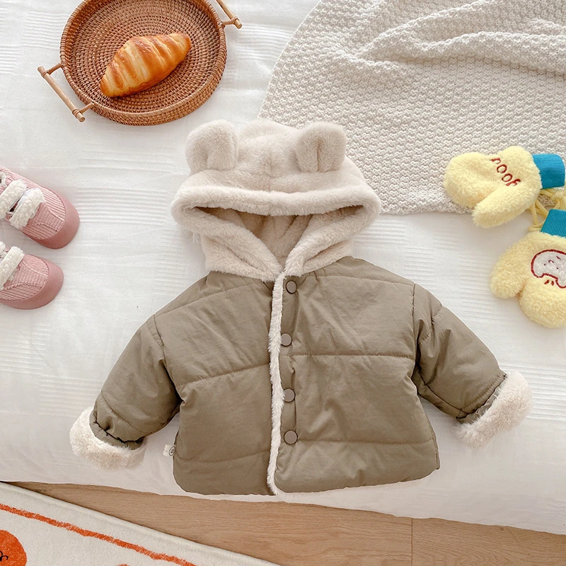 Boys And Girls Winter Hooded Coat ...