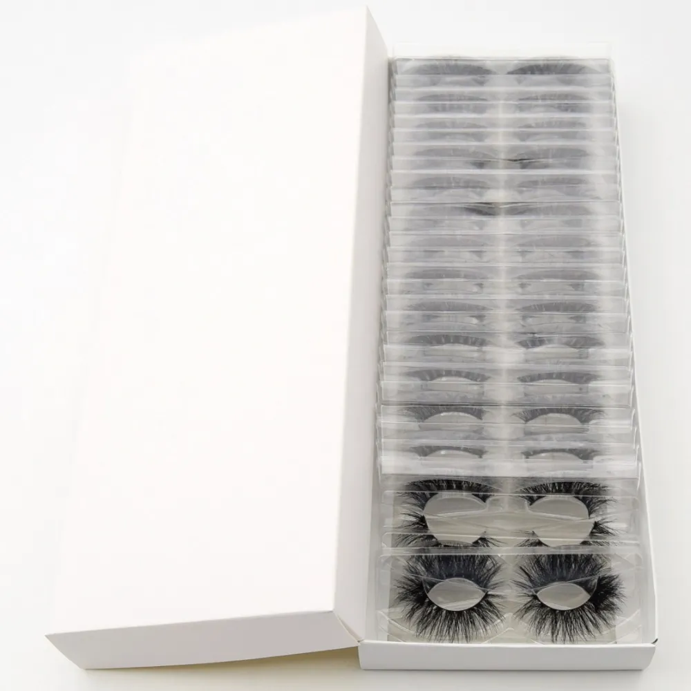 Lashes With Tray No Box 30 Pairs Pack Hand Made Full Strip False Eyelashes Makeup Cilio