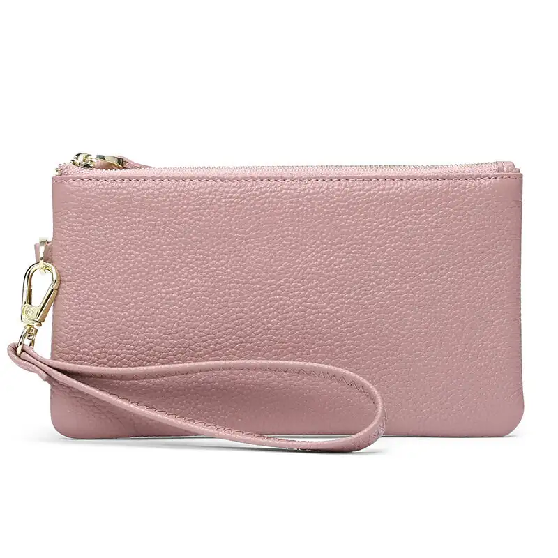 Womens Genuine Leather Wristlet Clutch Phone Holde...