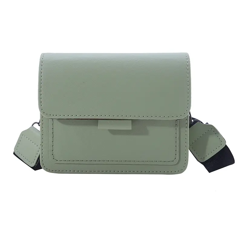 Women Small Square Bag Retro Versatile Wide Should...