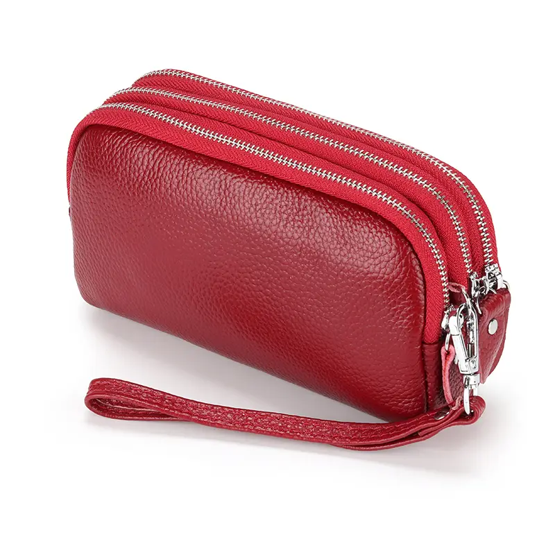 Hot Selling Women Long Clutch Wallets Genuine Leat...