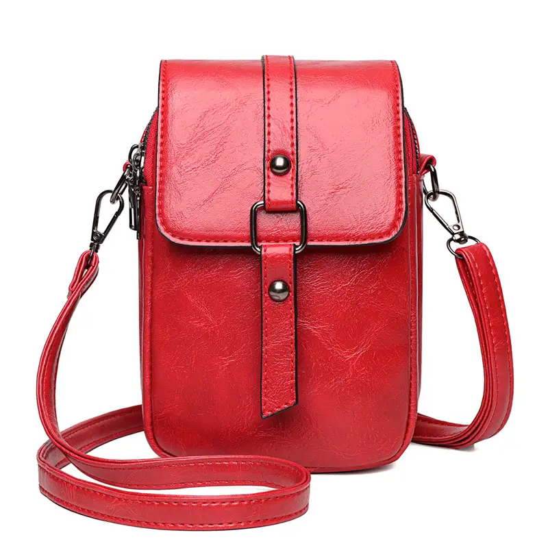 New PU Soft Leather Crossbody Bag for Women Simple...