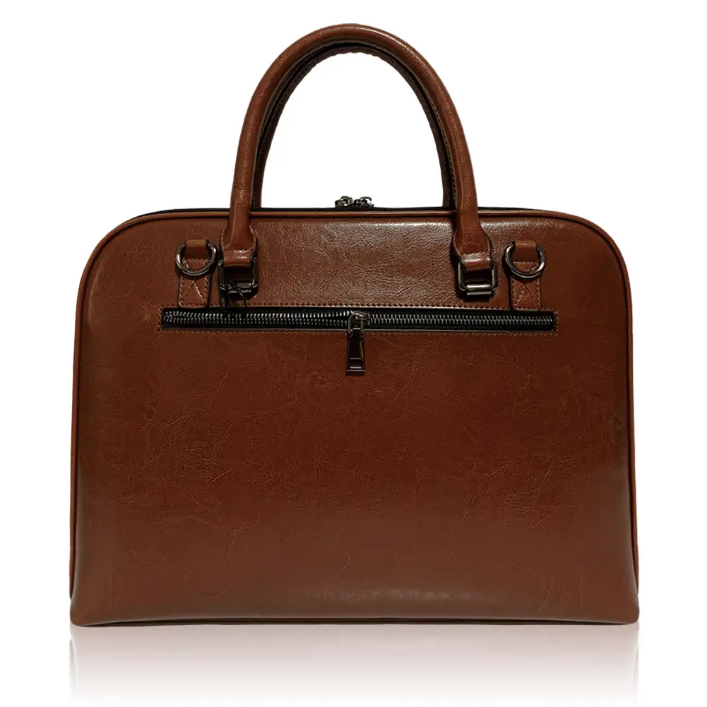 Cowhide Men's Handbags Briefcase Business File Cas...