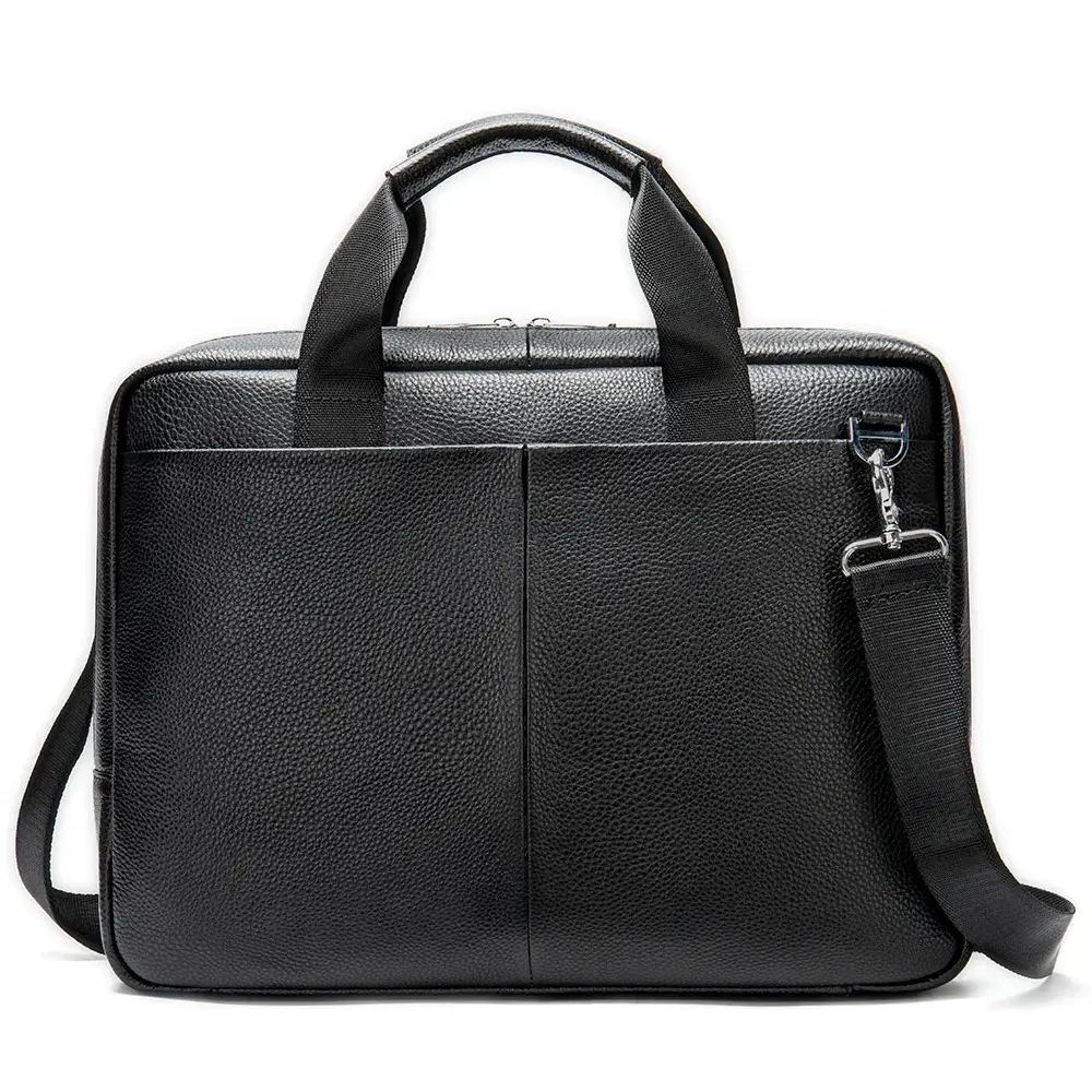 Suitcase Men Handbag Leather Pouch Leather Men's B...